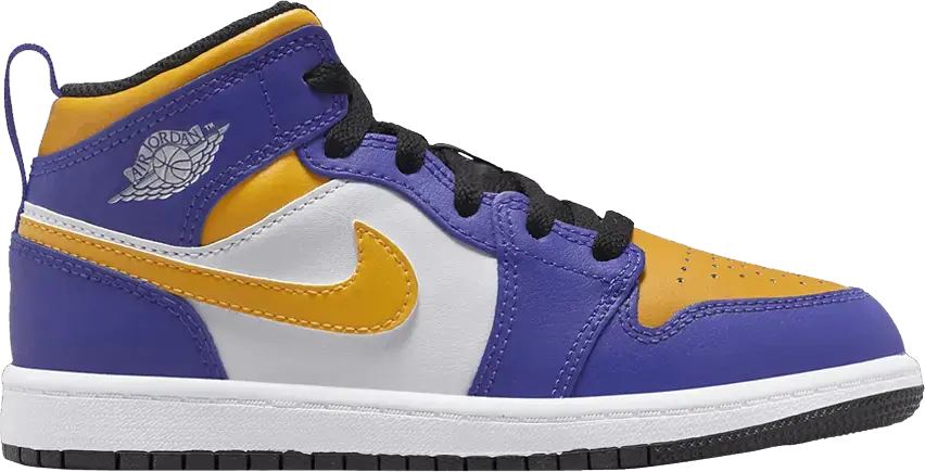  Jordan 1 Mid Lakers (PS)