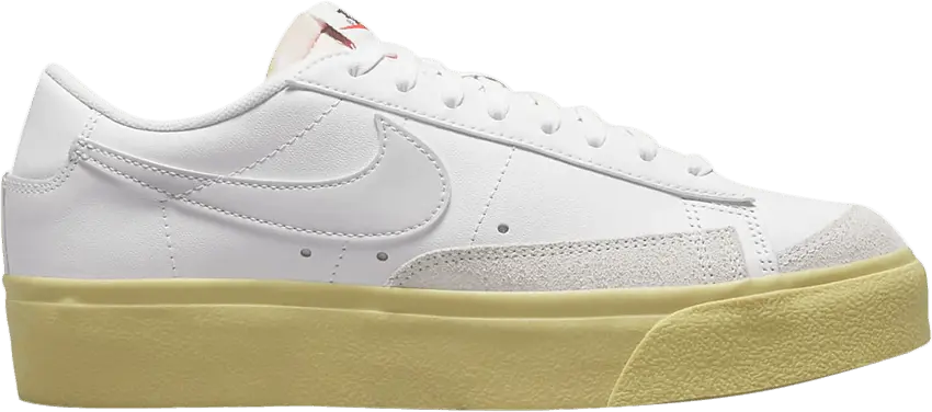  Nike Blazer Low Platform White Lemon Wash (Women&#039;s)