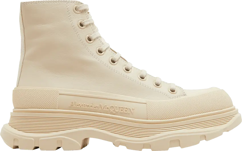 Alexander Mcqueen Alexander McQueen Tread Slick Boot &#039;Beige Leather&#039;