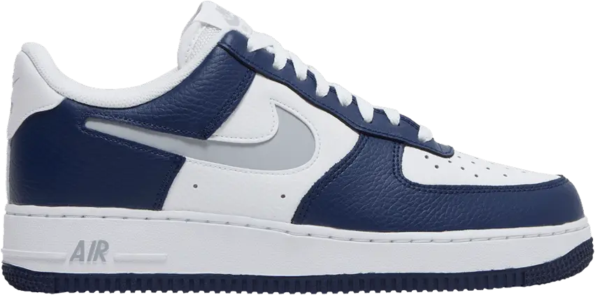  Nike Air Force 1 Low White Navy Grey