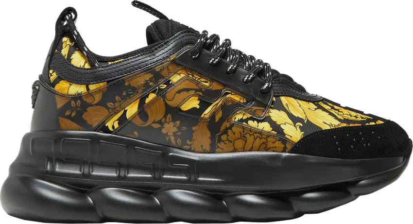  Versace Chain Reaction &#039;Barocco Print - Black Gold&#039;