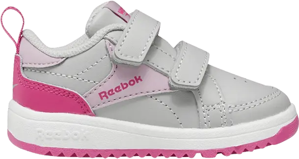  Reebok Weebok Clasp Low Toddler &#039;Grey Proud Pink&#039;