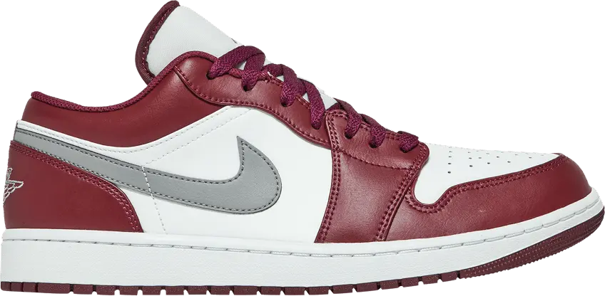  Jordan 1 Low White Bordeaux