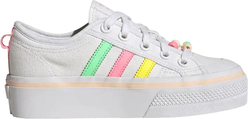  Adidas Nizza Platform J &#039;Multi Bright Stripes&#039;