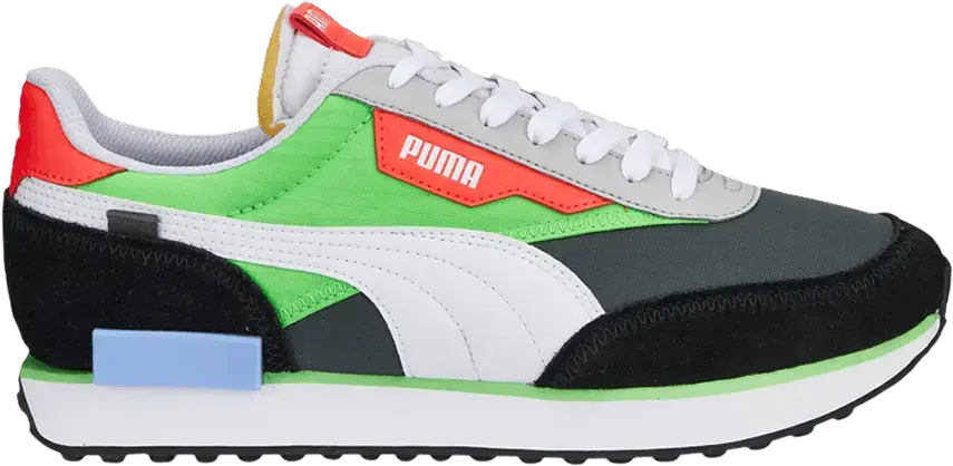 Puma Future Rider &#039;Play On - Dark Shadow Fluo Green&#039;
