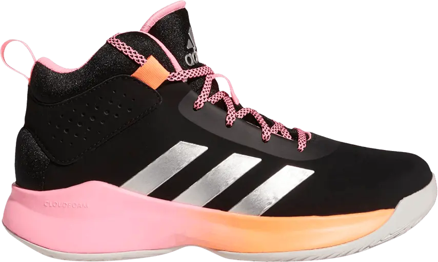  Adidas Cross &#039;Em Up 5 Wide J &#039;Black Beam Pink&#039;