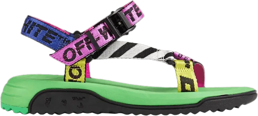  Off-White Wmns Trek Sandal &#039;Fuchsia Green&#039;