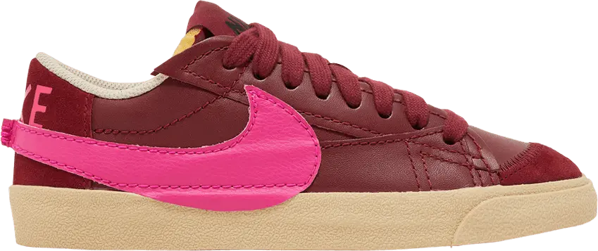  Nike Blazer Low 77 Jumbo Team Red Pink Prime Rattan (Women&#039;s)