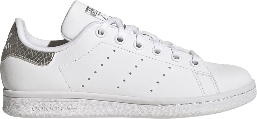  Adidas Stan Smith Big Kid &#039;White Silver Metallic&#039;