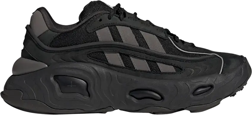  Adidas adidas Oznova Black Grey Night Brown (Women&#039;s)