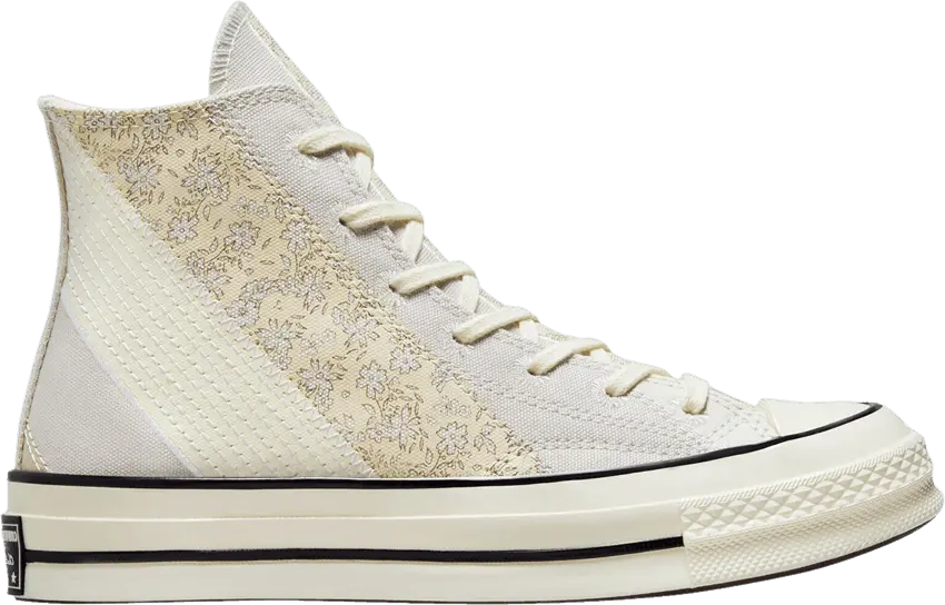  Converse Wmns Chuck 70 High &#039;Embroidered Floral - Pale Putty&#039;