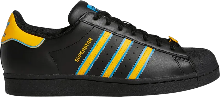  Adidas Superstar &#039;Black Gold Blue&#039;