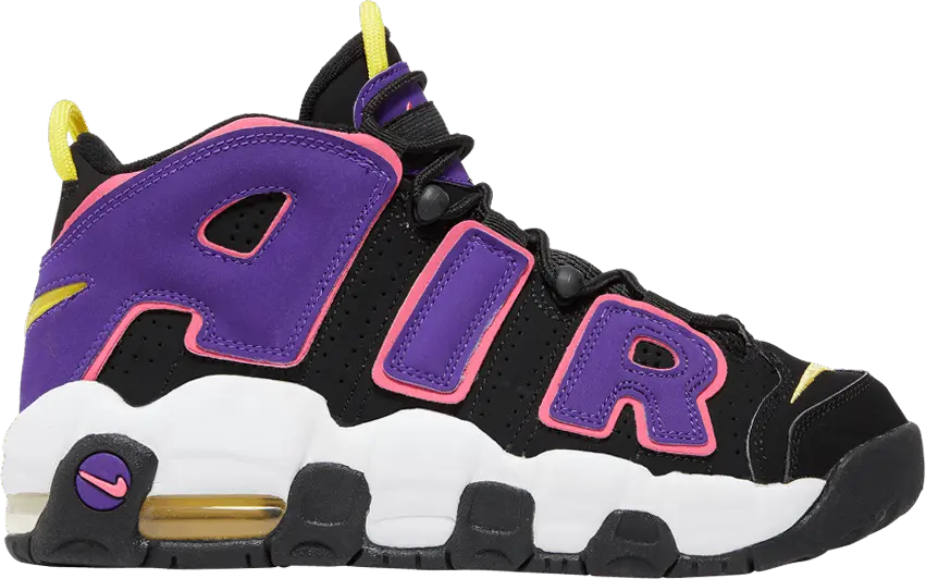  Nike Air More Uptempo 96 Black Court Purple (GS)