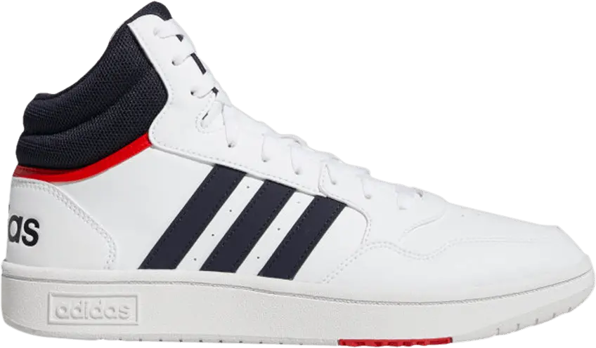  Adidas adidas Hoops 3.0 White Navy Red