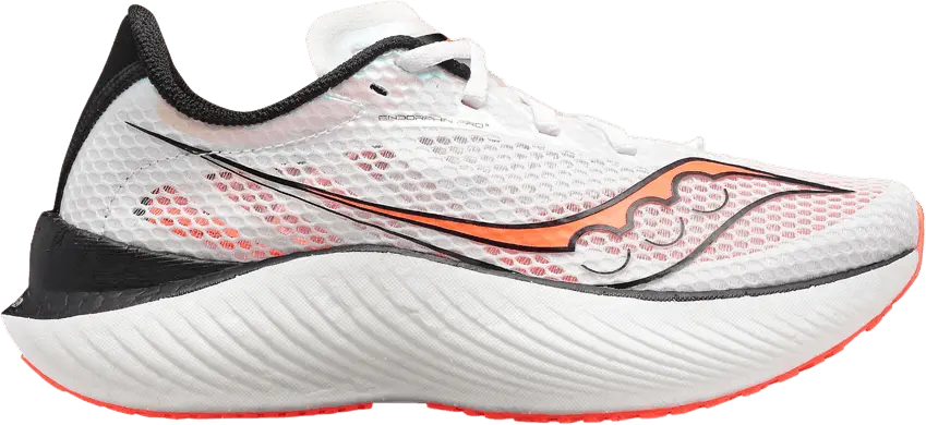  Saucony Endorphin Pro 3 White Vizi Red (Women&#039;s)