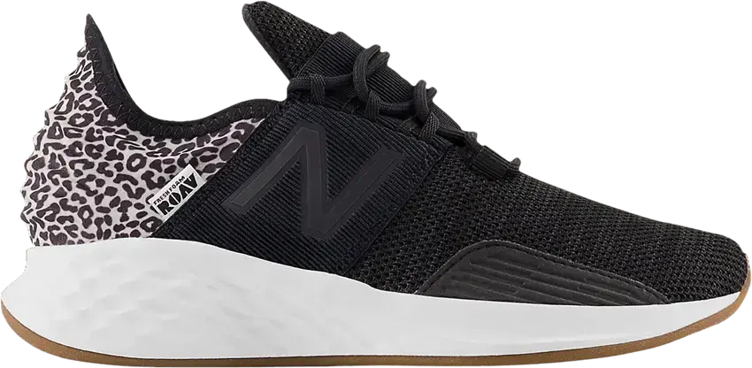  New Balance Fresh Foam Roav Slip-On Big Kid &#039;Leopard&#039;