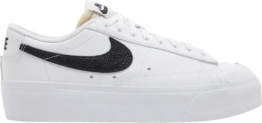  Nike Blazer Low Platform White Black Stingray (Women&#039;s)