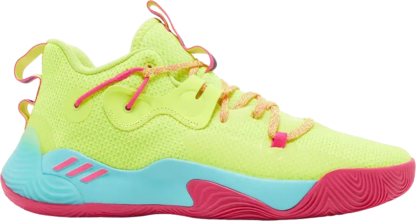  Adidas adidas Harden Stepback 3 Solar Yellow Shock Pink