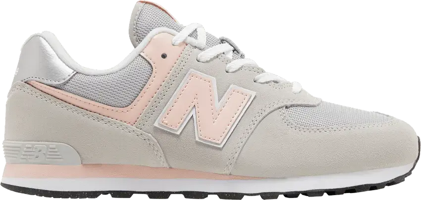  New Balance 574 Big Kid Wide &#039;Core Pack - Rain Cloud Pink Haze&#039;