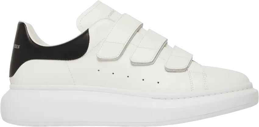  Alexander Mcqueen Alexander McQueen Oversized Triple Strap Sneaker &#039;White Black&#039;