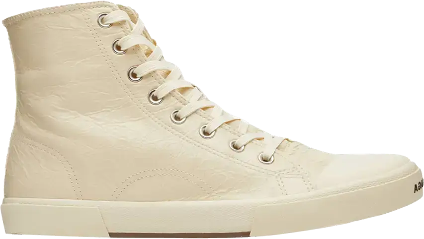  Balenciaga Paris High &#039;White Arena Lambskin&#039;