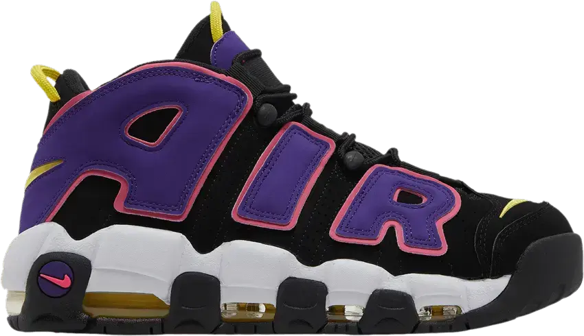  Nike Air More Uptempo 96 Black Court Purple