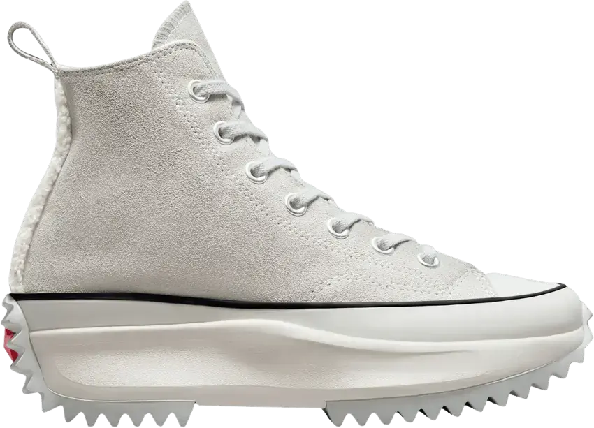  Converse Run Star Hike Hi Sherpa Trim Mouse Grey