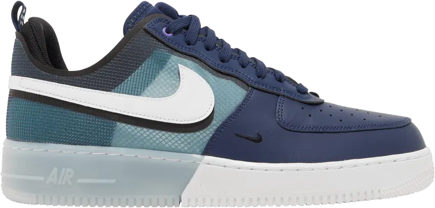  Nike Air Force 1 Low React Midnight Navy Teal
