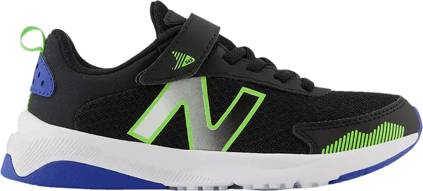  New Balance 545 Bungee Lace Little Kid Wide &#039;Black Pixel Green&#039;