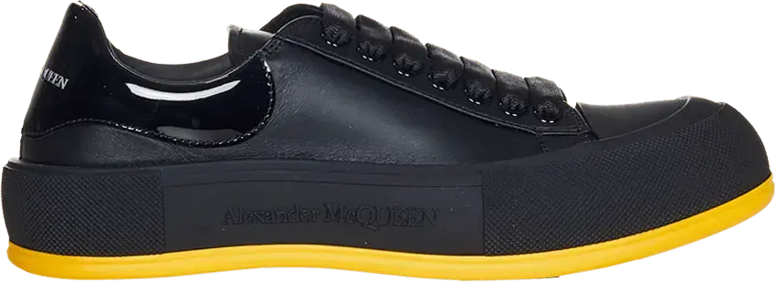  Alexander Mcqueen Alexander McQueen Deck Plimsoll &#039;Black Pop&#039;