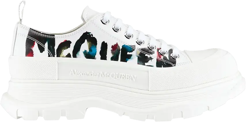  Alexander Mcqueen Alexander McQueen Tread Slick Lace-Up &#039;Watercolour Graffiti&#039;