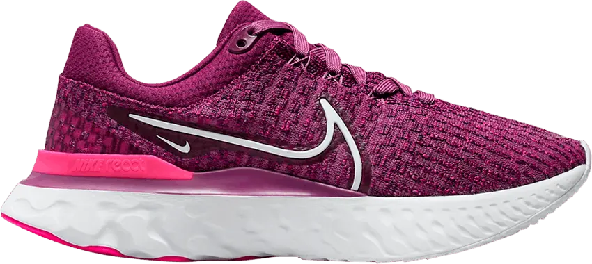  Nike React Infinity Run Flyknit 3 Light Bordeaux (Women&#039;s)