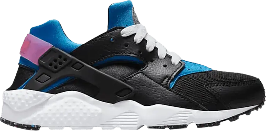  Nike Air Huarache Run Black Photo Blue Active Pink (GS)