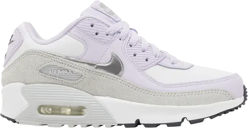  Nike Air Max 90 White Violet Frost (GS)