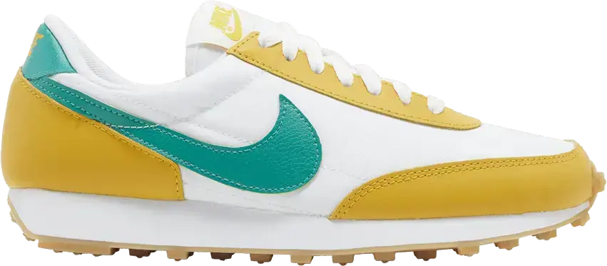  Nike Daybreak White Yellow Ochre Neptune Green (Women&#039;s)