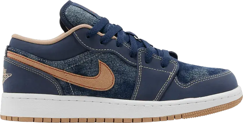  Jordan 1 Low SE Denim (GS)