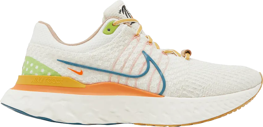  Nike React Infinity Run 3 Flyknit Sun Club Sail Hot Curry