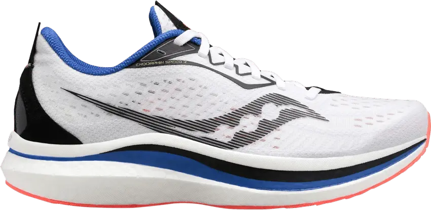  Saucony Endorphin Speed 2 White Blue Red