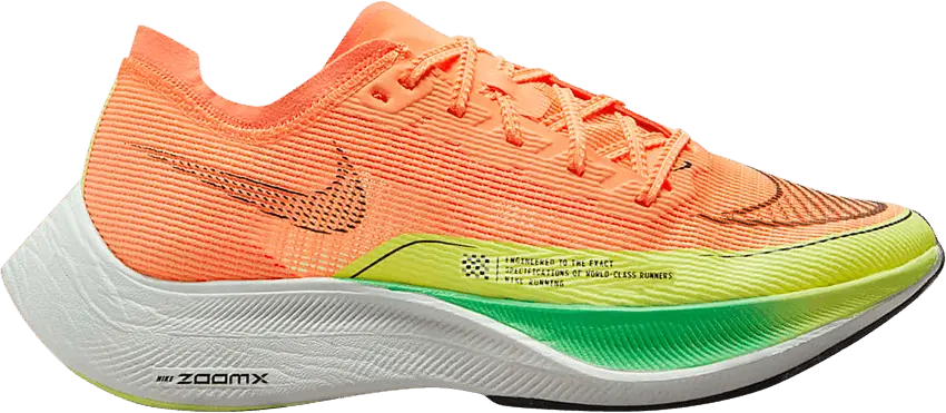Nike ZoomX Vaporfly Next% 2 Peach Cream Green Shock (Women&#039;s)
