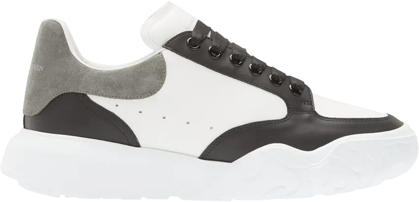  Alexander Mcqueen Alexander McQueen Court Trainers White Black Grey