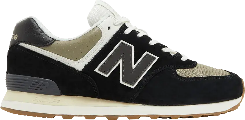  New Balance 574 Black Olive Gum