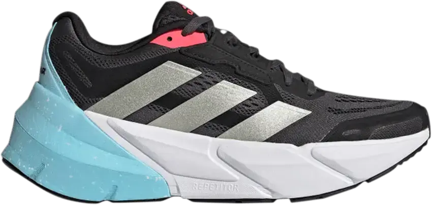  Adidas adidas Adistar Black Silver Metallic Turbo (Women&#039;s)