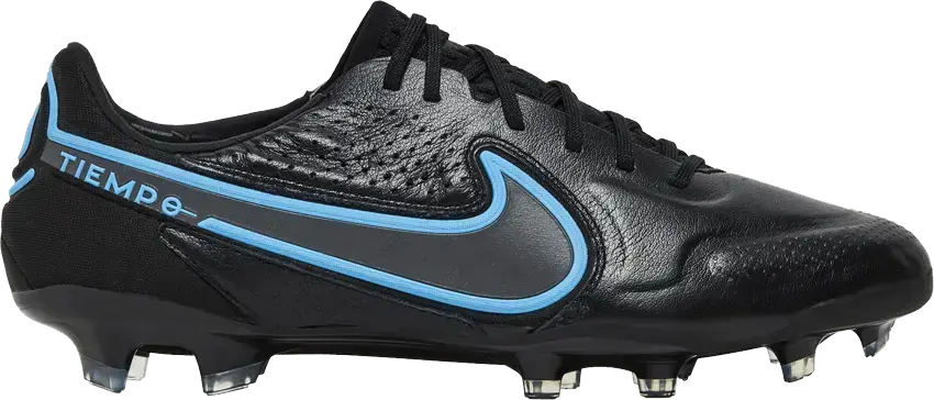  Nike Tiempo Legend 9 Elite FG Black University Blue