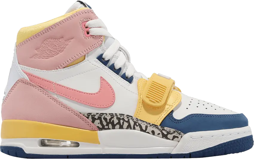  Jordan Legacy 312 White Coral Pink French Blue (GS)