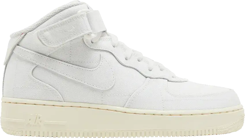  Nike Air Force 1 Mid &#039;07 Summit White Canvas (Women&#039;s)