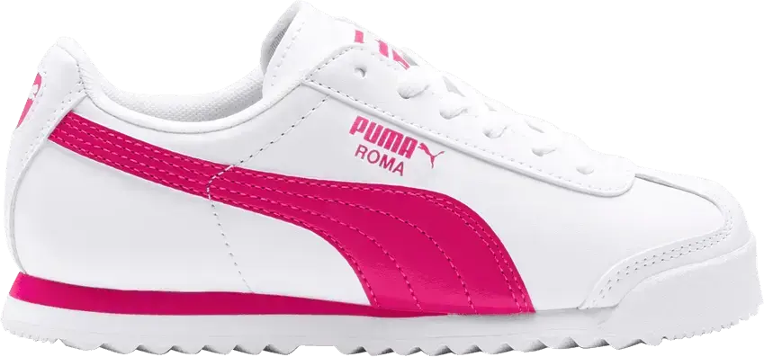  Puma Roma White Fuchsia Purple (GS)