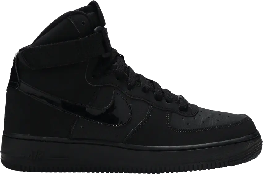  Nike Air Force 1 High Triple Black (GS)