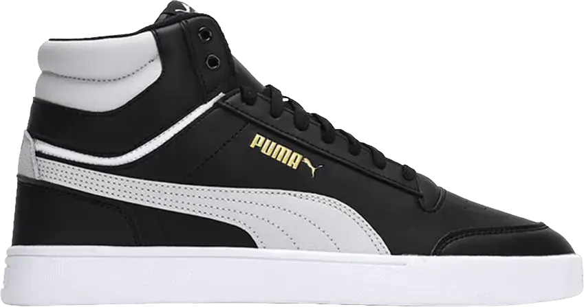 Puma Shuffle Mid WTR &#039;Black White Team Gold&#039;