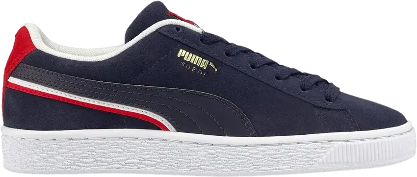  Puma Suede Triplex Jr &#039;Peacoat High Risk Red&#039;