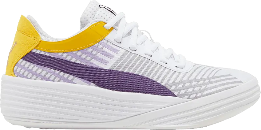  Puma Clyde All-Pro Jr &#039;White Spectra Yellow&#039;